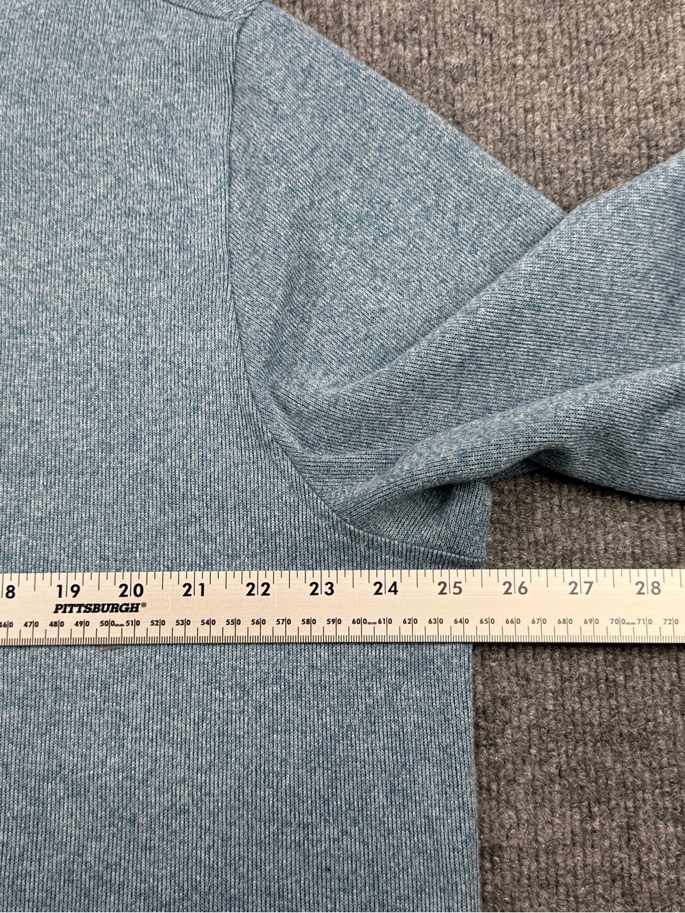 Men's Rhone Commuter Blue Quarter-Zip Knit Sweater, Size XXL - Picture 9 of 12